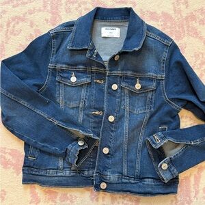 Old Navy Kids Blue Denim Jacket with Button Front